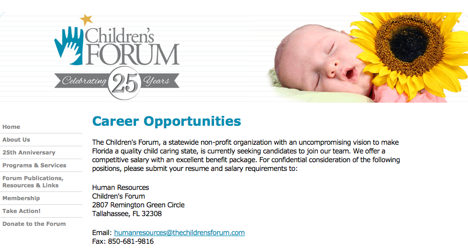 children's forum phone number